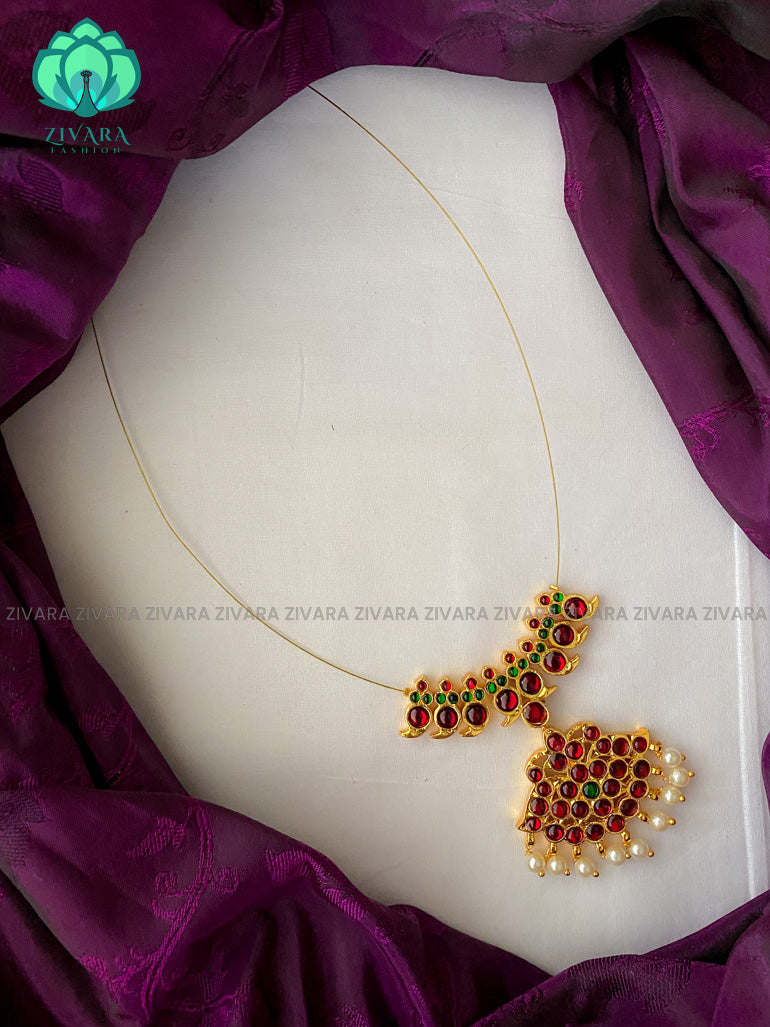Uthara - invisble kemp neckwear  jewellery series- latest kempjewellery - Zivara Fashion