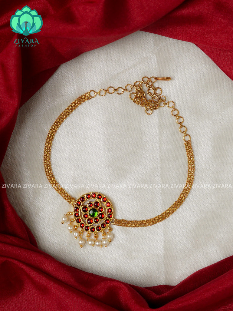 Red and Green- ATHMIKA - HANDMADE CHOKER- latest kemp dance jewellery collection