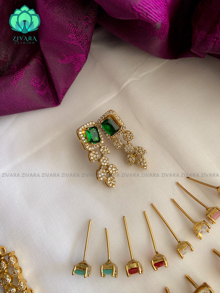 Interchangable  neckwear with interchangable earrings- latest jewellery collection