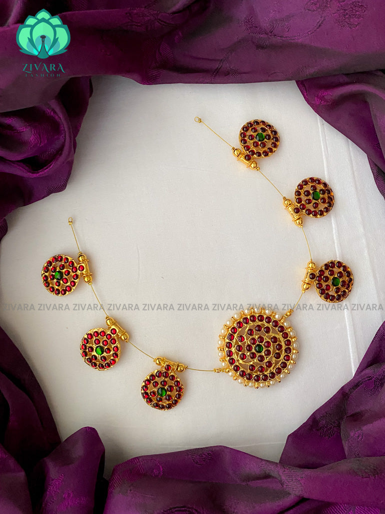Uthara - invisble kemp neckwear  jewellery series- latest kempjewellery - Zivara Fashion