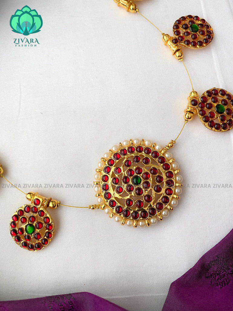 Uthara - invisble kemp neckwear  jewellery series- latest kempjewellery - Zivara Fashion