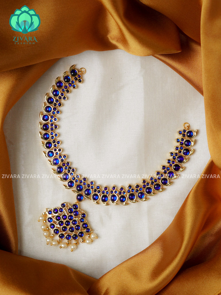 BLUE - ANUJA - HANDMADE NECKWEAR  - latest kemp dance jewellery collection