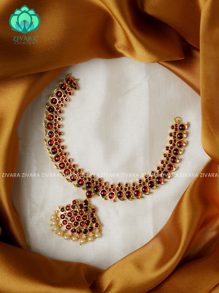 Red - ANUJA - HANDMADE NECKWEAR- latest kemp dance jewellery collection