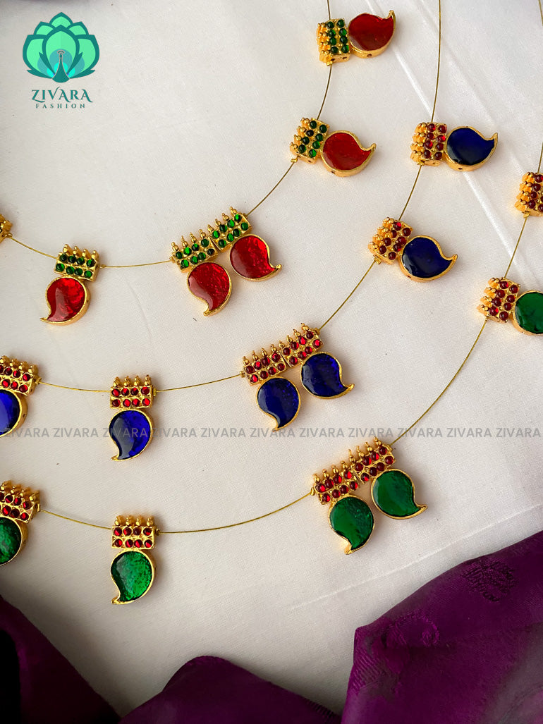 Uthara - invisble kemp neckwear  jewellery series- latest kempjewellery - Zivara Fashion