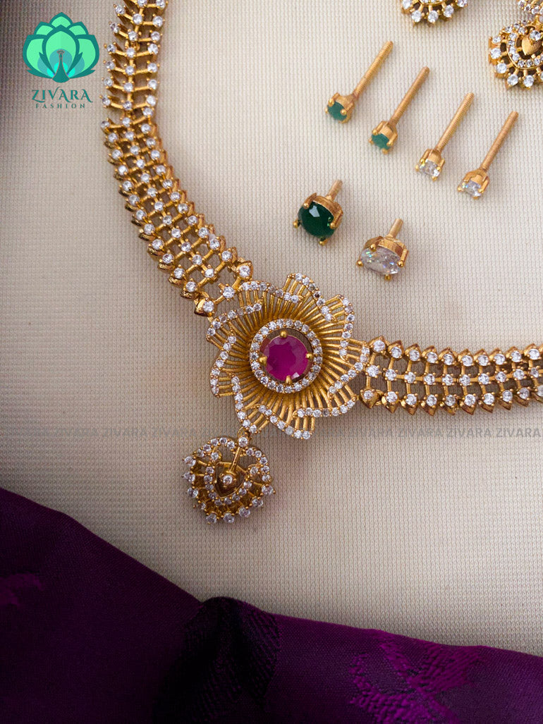 Interchangable  neckwear with interchangable earrings- latest jewellery collection