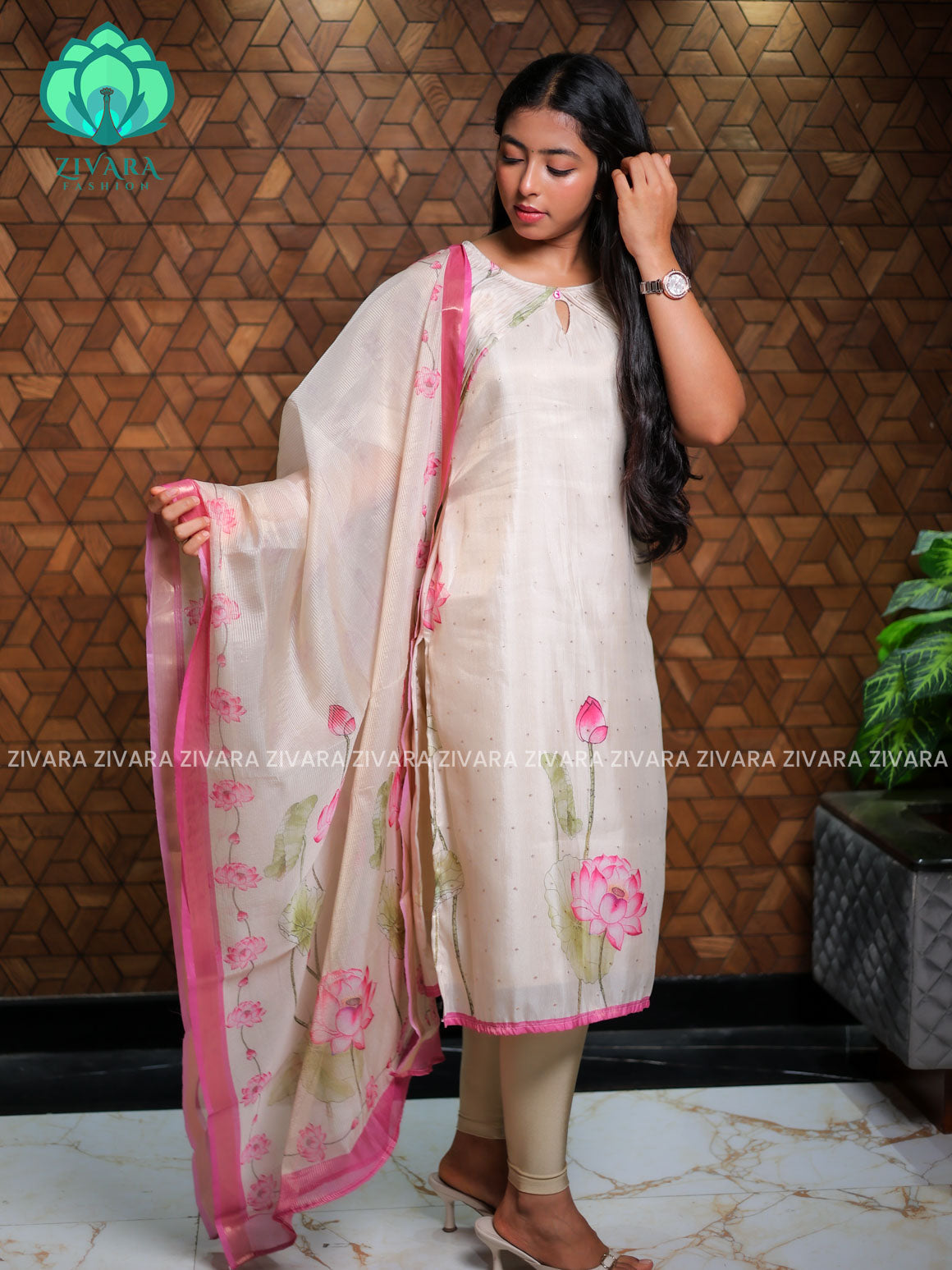 KAMALAM- FESTIVE HOT SELLER EXCLUSIVE TOP AND DUPATTA SET for women- Label Zivara