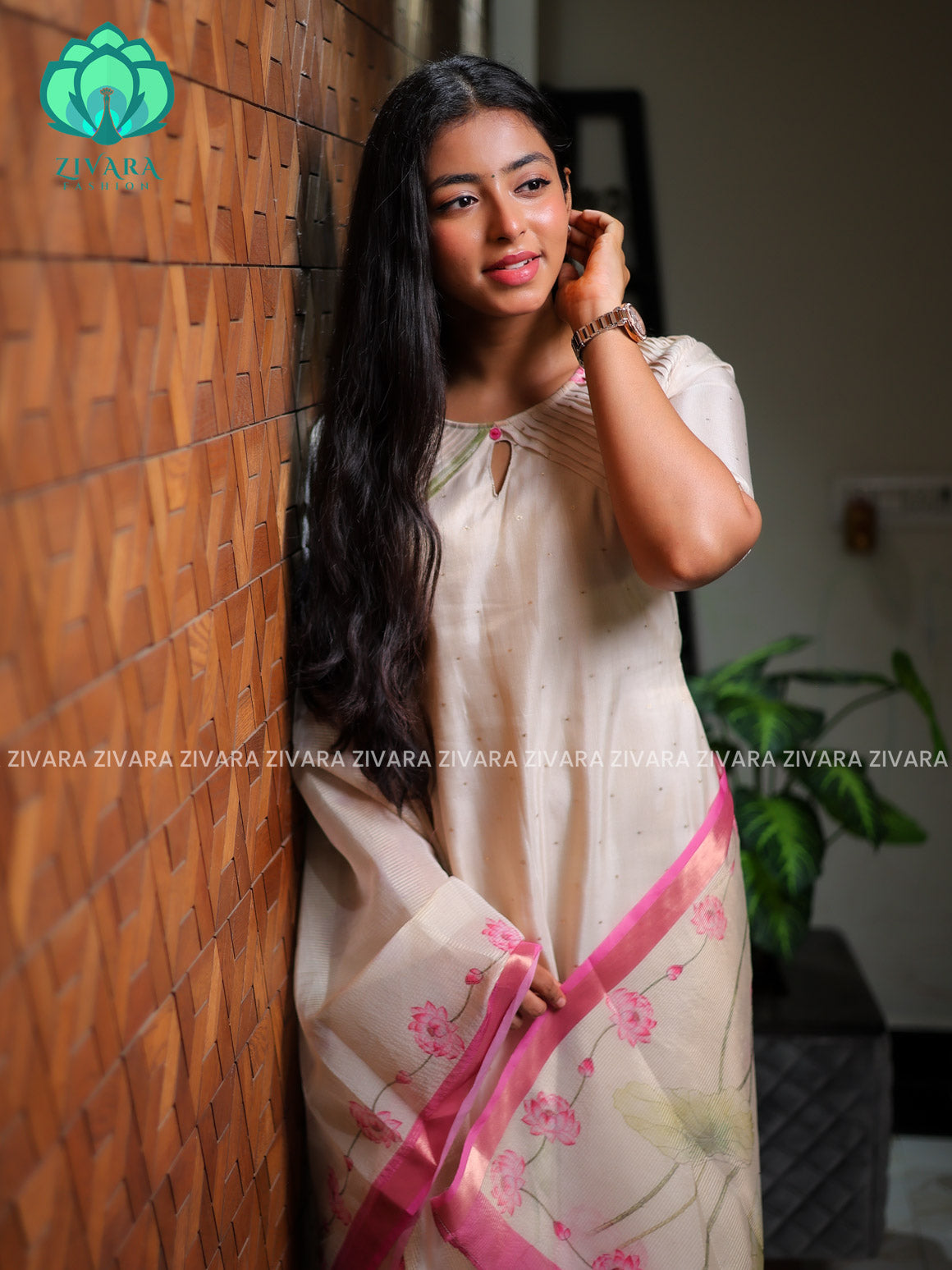 KAMALAM- FESTIVE HOT SELLER EXCLUSIVE TOP AND DUPATTA SET for women- Label Zivara