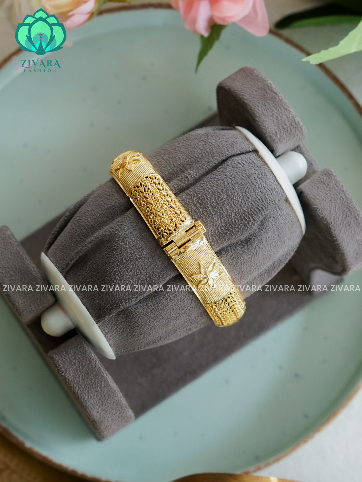 1 piece gold polish - Premium quality daily use bangles - Zivara fashion