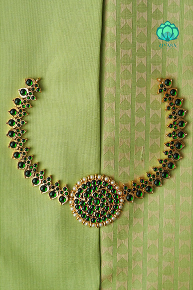 Green- POOJA - HANDMADE NECKWEAR - latest kemp dance jewellery collection