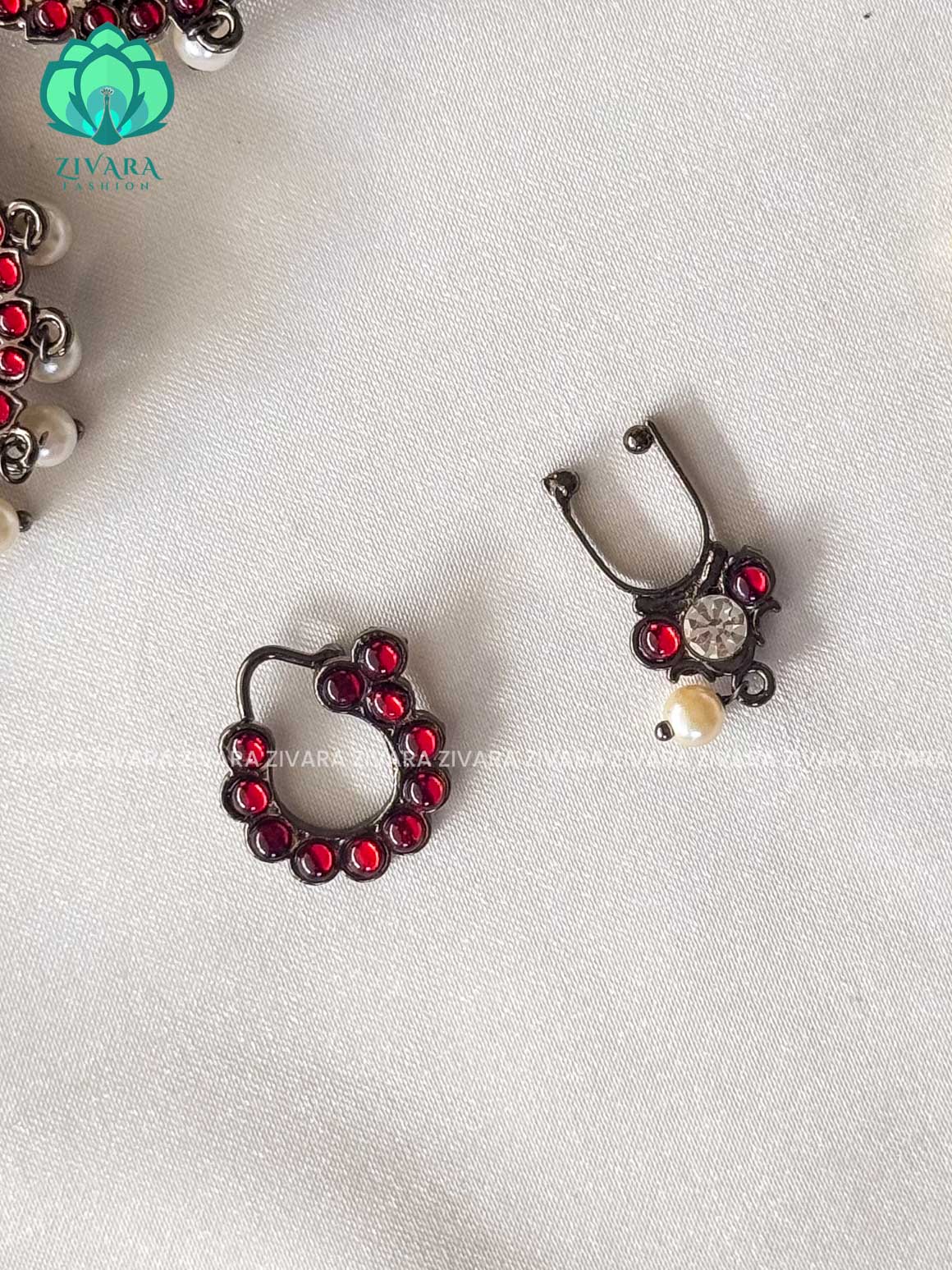 Nataraj- Black polish full bharathanatyam dance set  - latest kemp dance jewellery collection