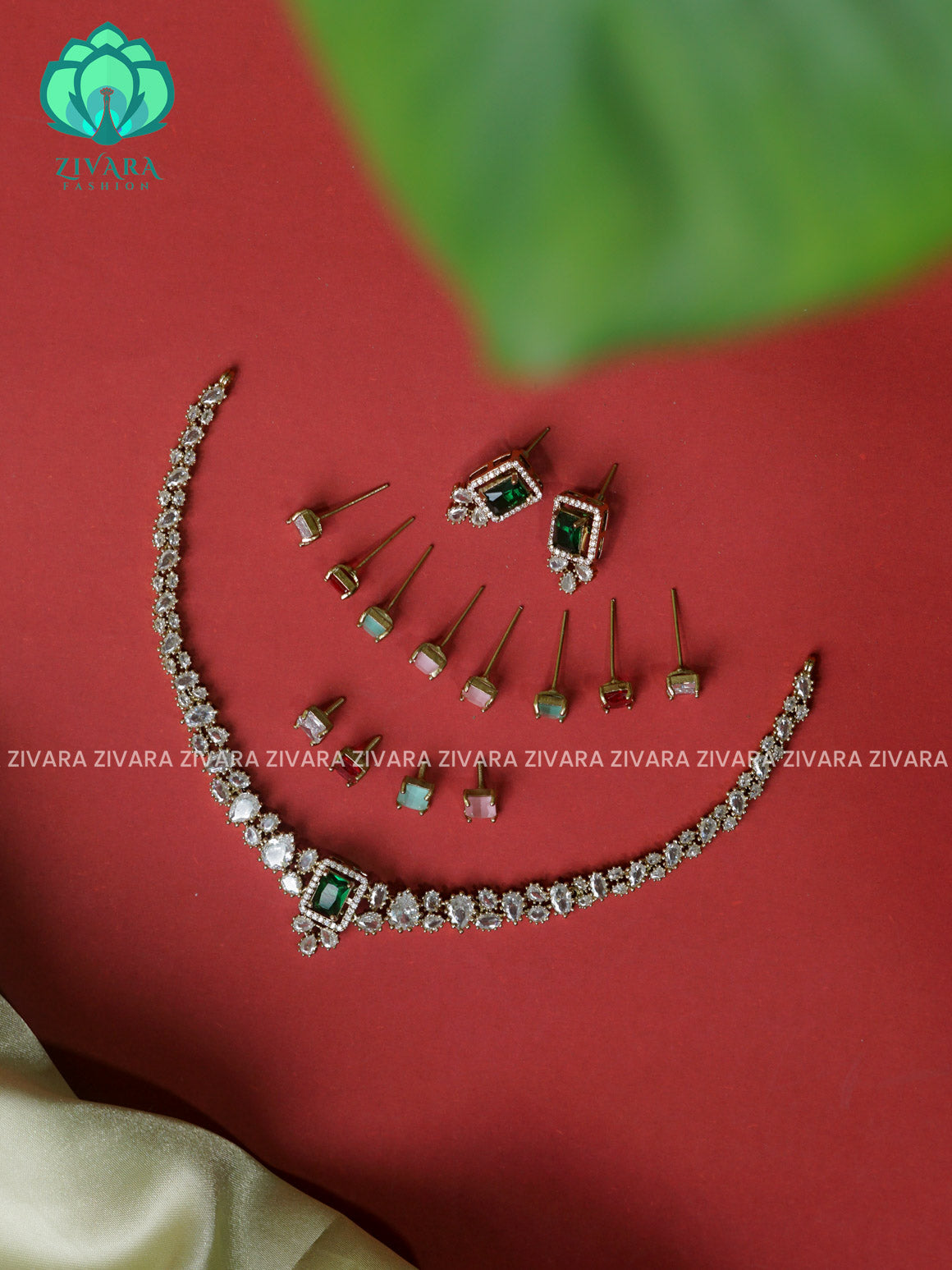 Interchangable  neckwear with interchangable earrings- latest jewellery collection