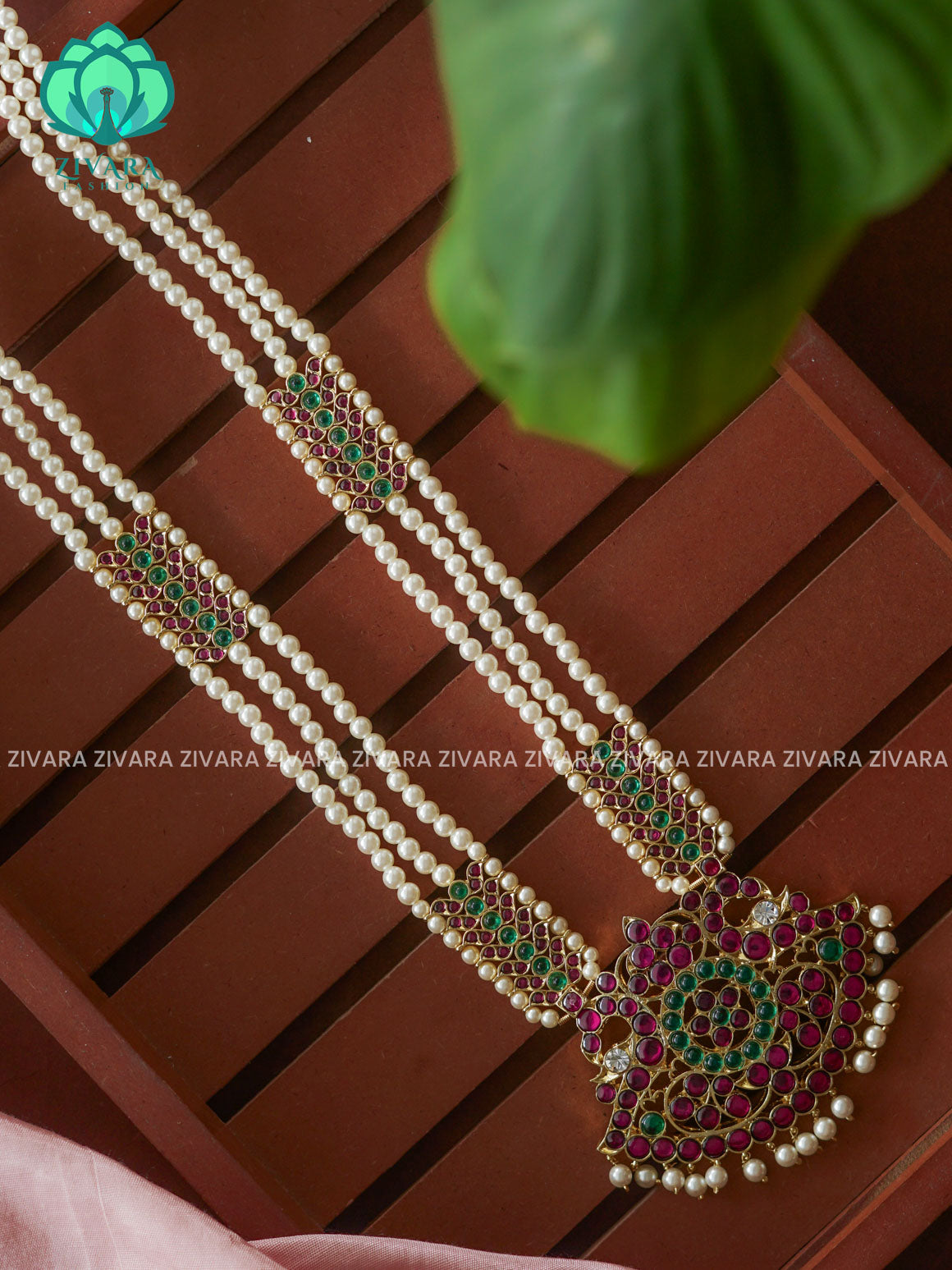 MATHANGI- HAARAM- REAL KEMP BHARATHANATYAM DANCE PREMIUM JEWELLERY (PREORDER WITH 3 TO 10 DAYS DISPATCH TIME)