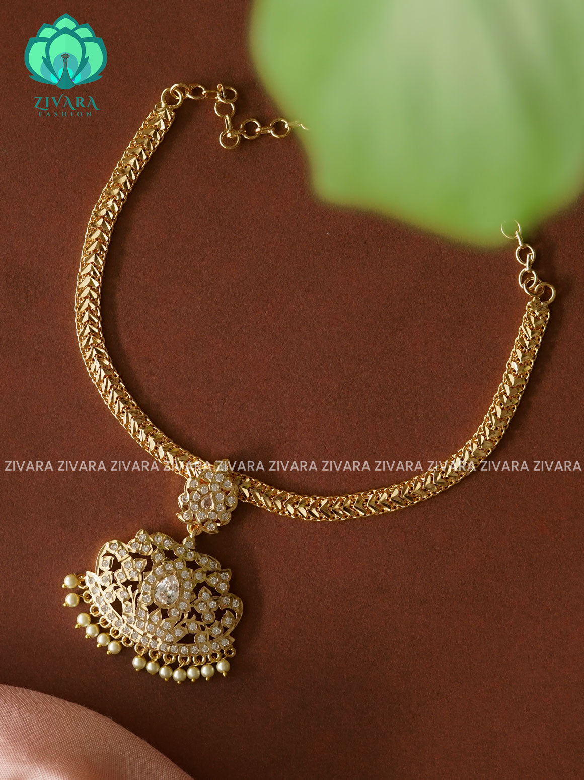 MOTIF FREE MICROGOLD POLISH ATTIGAI - Zivara Fashion- latest jewellery design