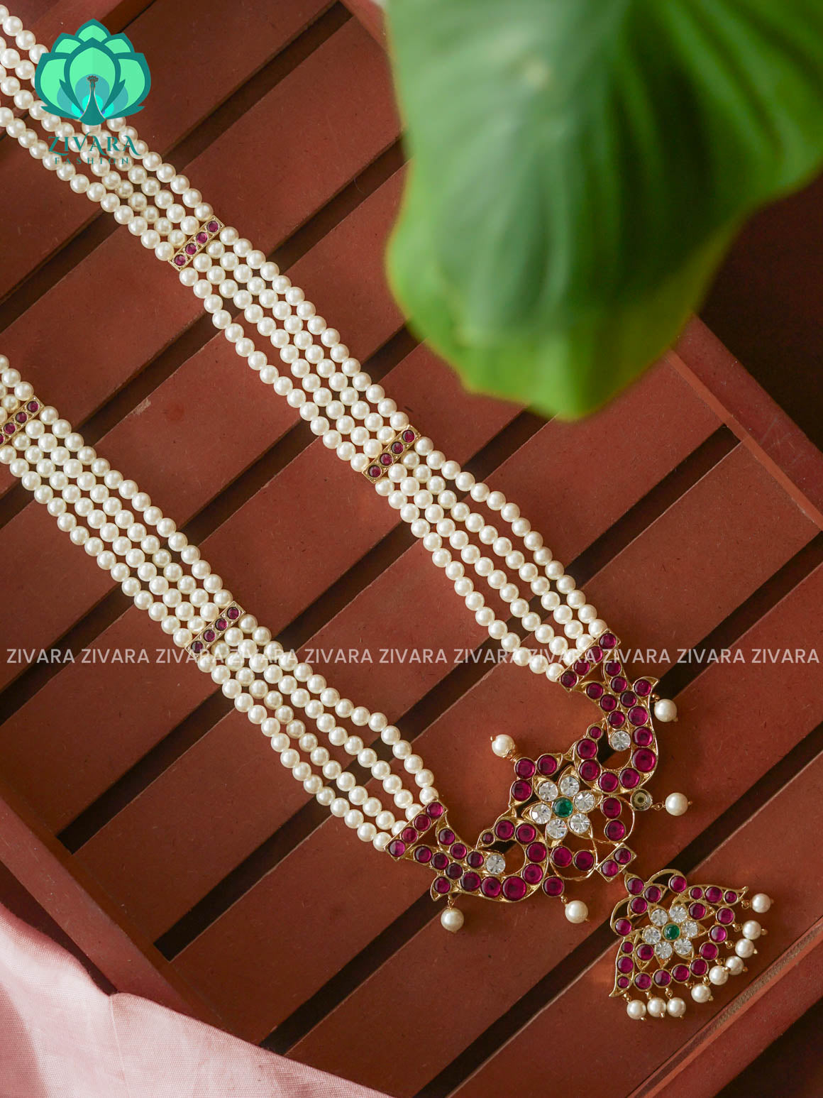 MATHANGI- HAARAM- REAL KEMP BHARATHANATYAM DANCE PREMIUM JEWELLERY (PREORDER WITH 3 TO 10 DAYS DISPATCH TIME)