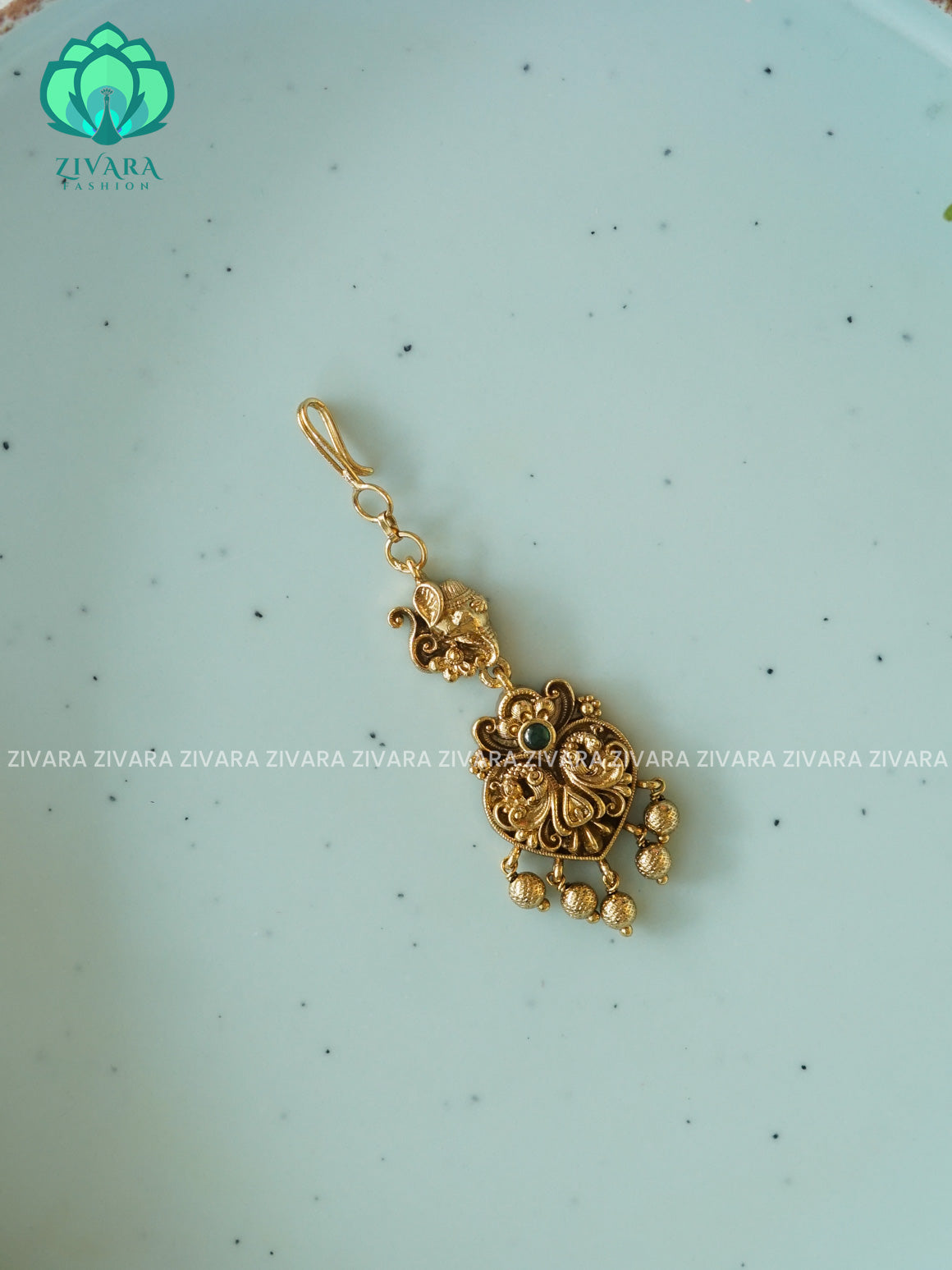 Temple  Kids friendly  tikka, chutti- bridal head accessory- latest bridal collection - Zivara fashion