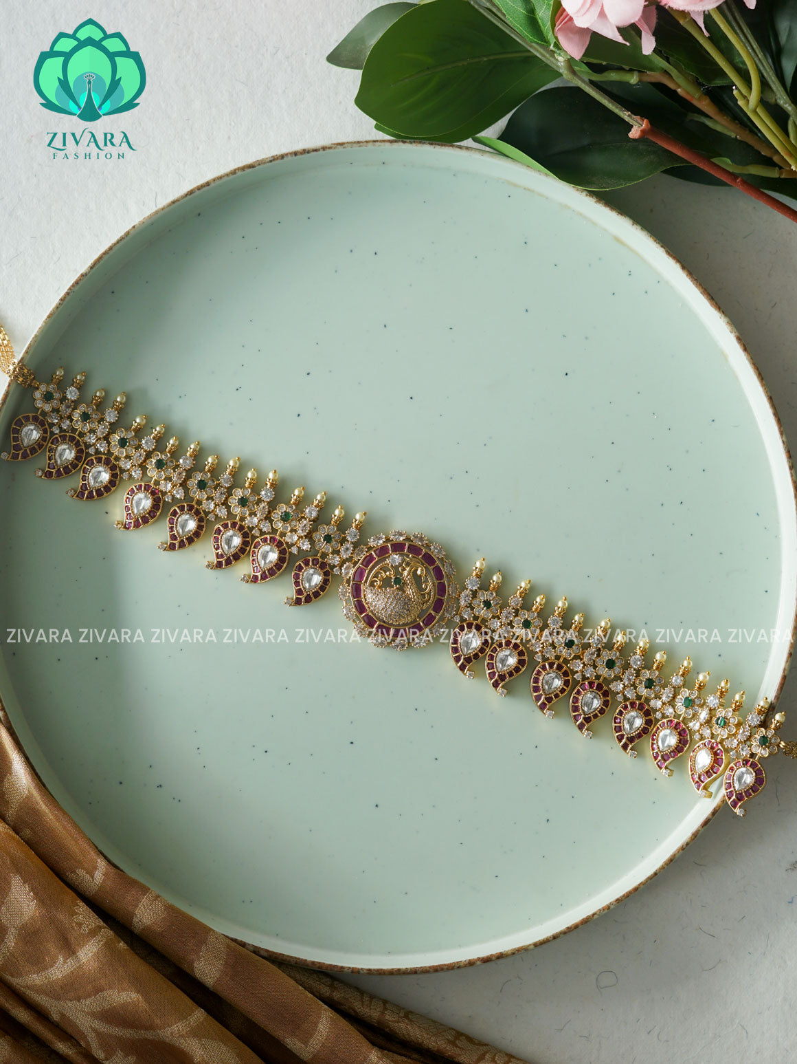 ANNAM PREMIUM MATTE HIPBELT  Latest South indian collection- Zivara FashioN