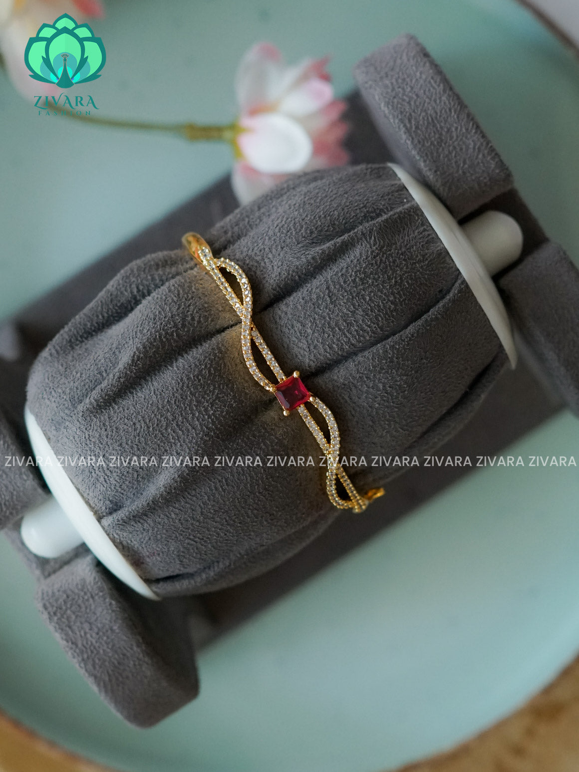 1 piece free size KADA -Premium gold finish kada bangle- latest jewellery collection- Zivara Fashion