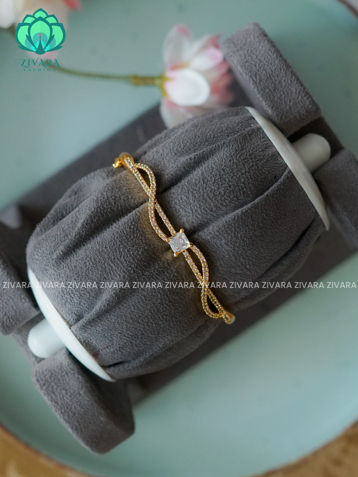 1 piece free size KADA -Premium gold finish kada bangle- latest jewellery collection- Zivara Fashion