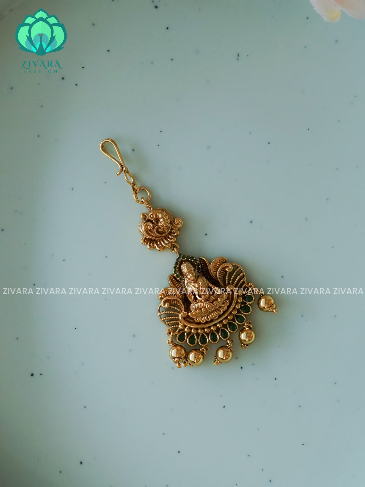 TEMPLE  - Bridal maang tikka, chutti- bridal head accessory- latest bridal collection - Zivara fashion