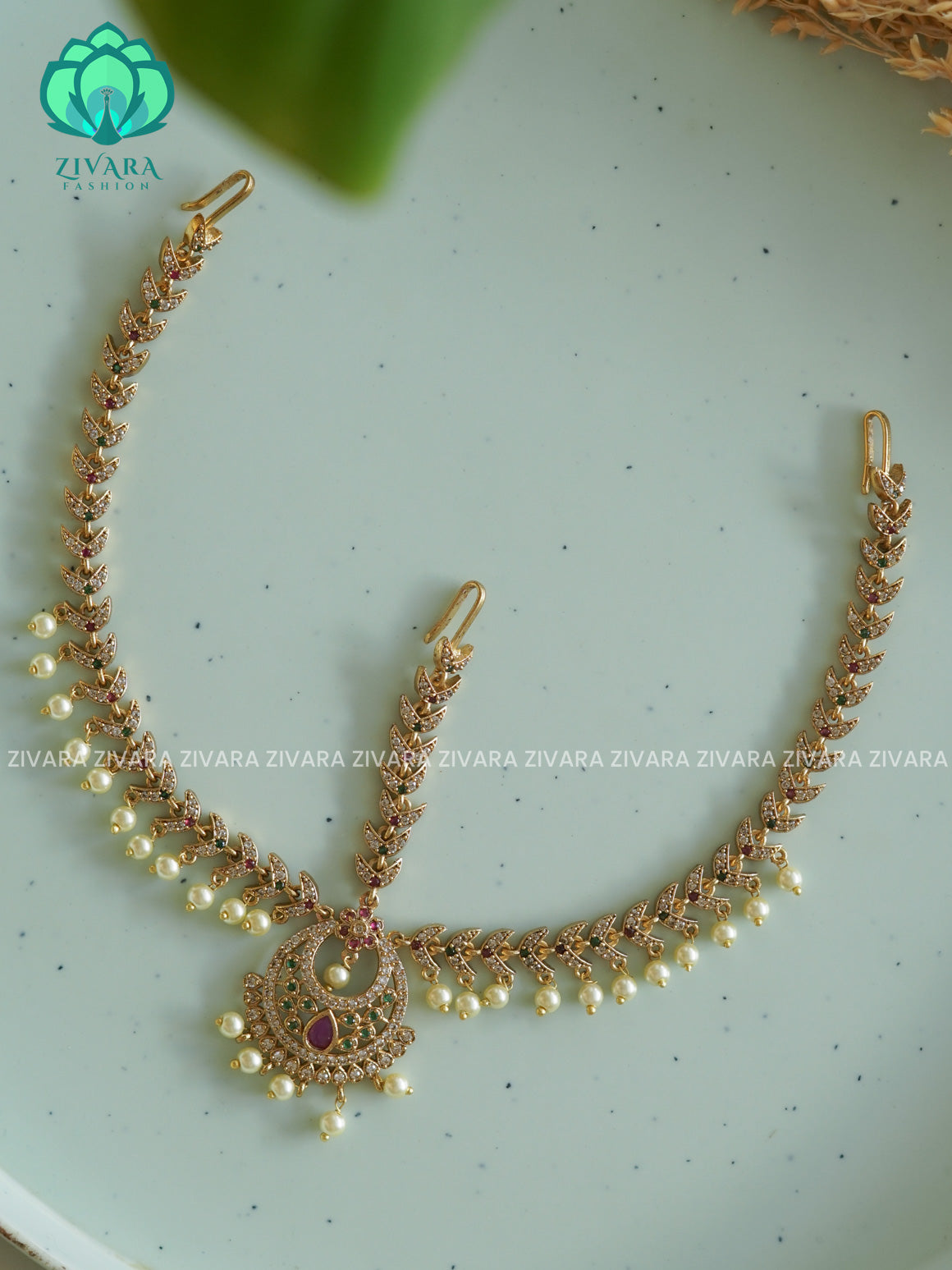 Bridal maang tikka, chutti- bridal head accessory- latest bridal collection - Zivara fashion