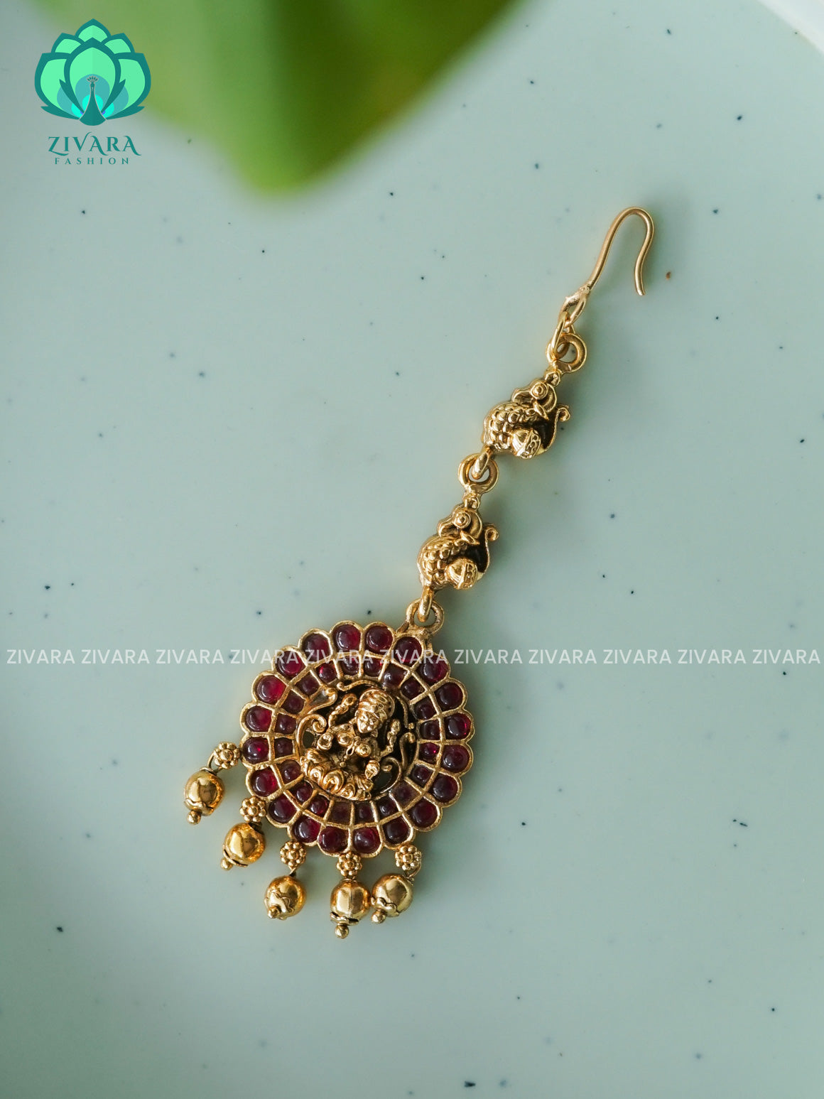 RUBY  - Bridal maang tikka, chutti- bridal head accessory- latest bridal collection - Zivara fashion