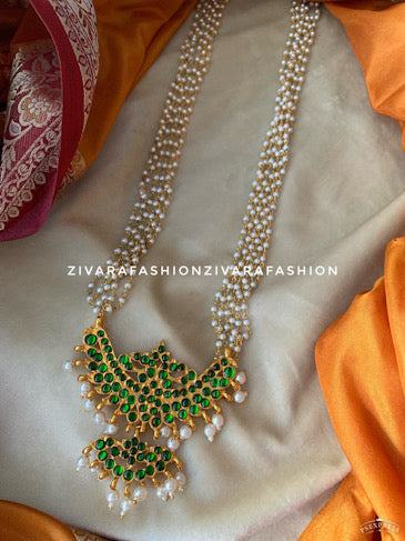 GREEN - KOKILAM - HANDMADE NECKWEAR- latest kemp dance jewellery collection