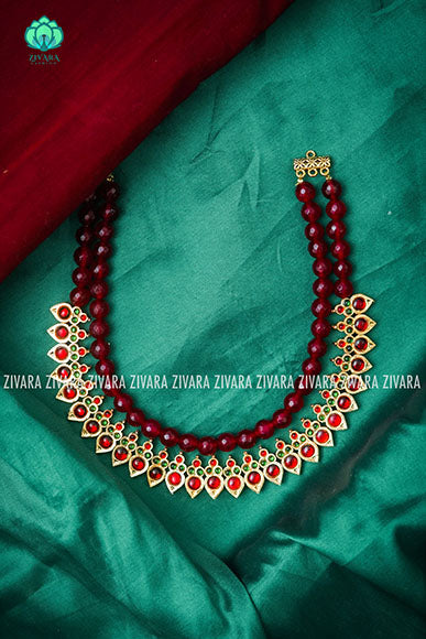 lakshmi- Traditional kemp neckwear -south indian kemp neckwear for women