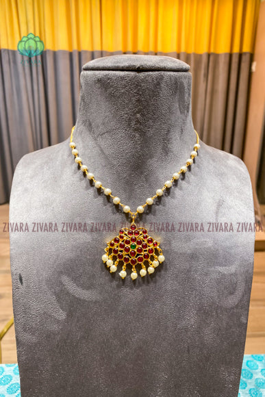 Agalya- Simple pendant chains/neckwears - zivara fashion