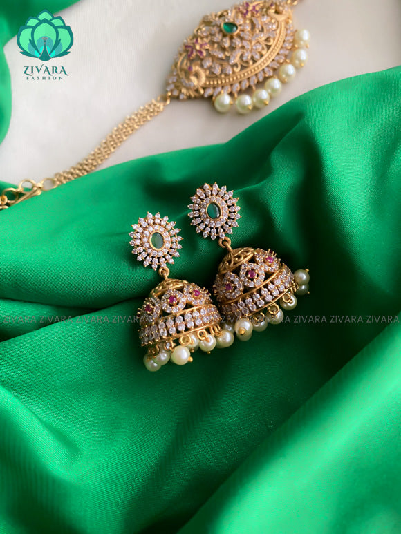 AD STONE CHOKER -TRADITIONAL CHOKER COLLECTION WITH EARRINGS- LATEST JEWELLERY COLLECTION