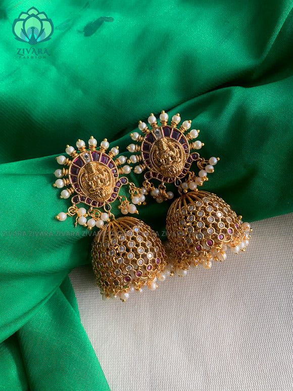 Trending peacock bridal jhumka - latest trending collection