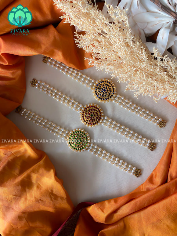 lakshitha- Traditional kemp choker -south indian kemp neckwear for women