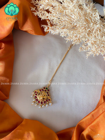 Anitha- Simple chutti - kemp jewellery-Indian hair accessory