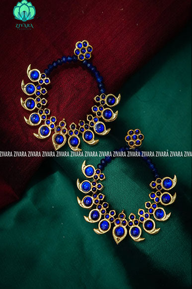 BLUE -SUKRITI - HANDMADE EARRINGS - latest kemp dance jewellery collection