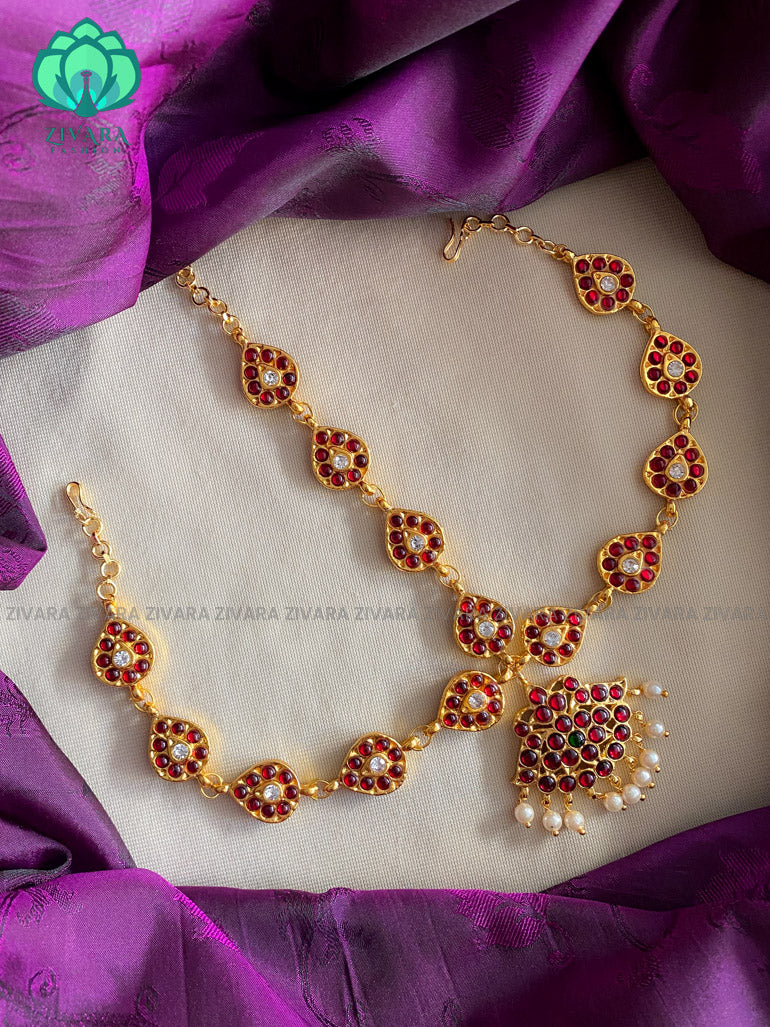 Nruthya - A kemp bridal customised chutti-Indian hair accessory