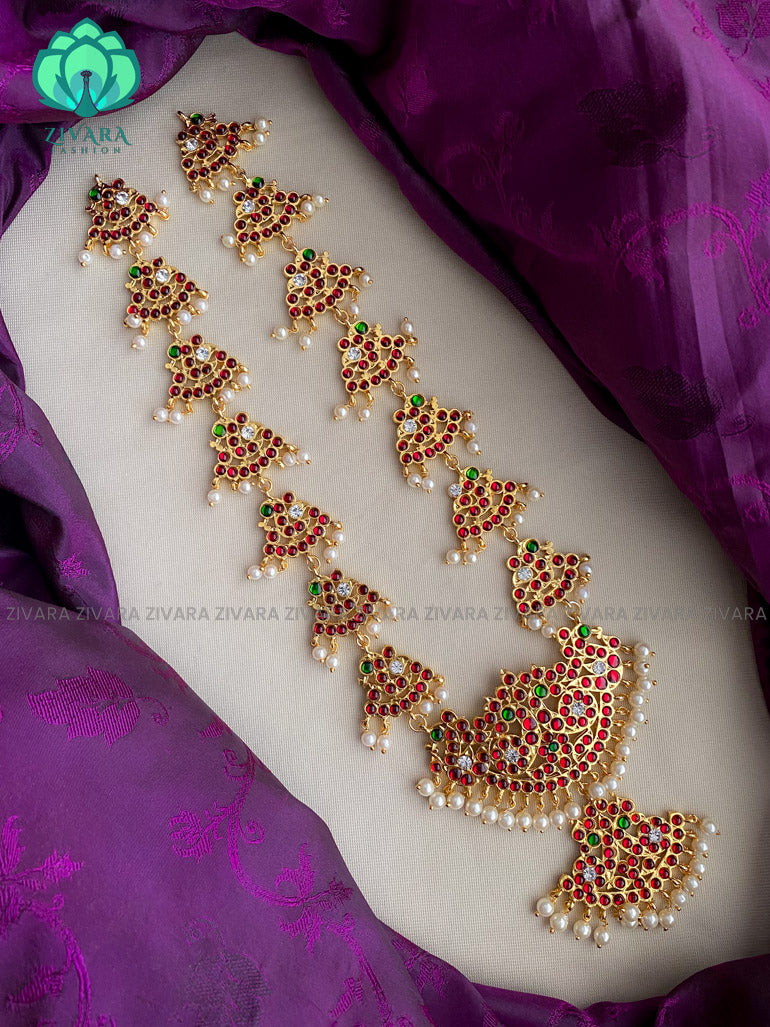 Aabha- Kemp long neckwear jewellery- south indian jewellery