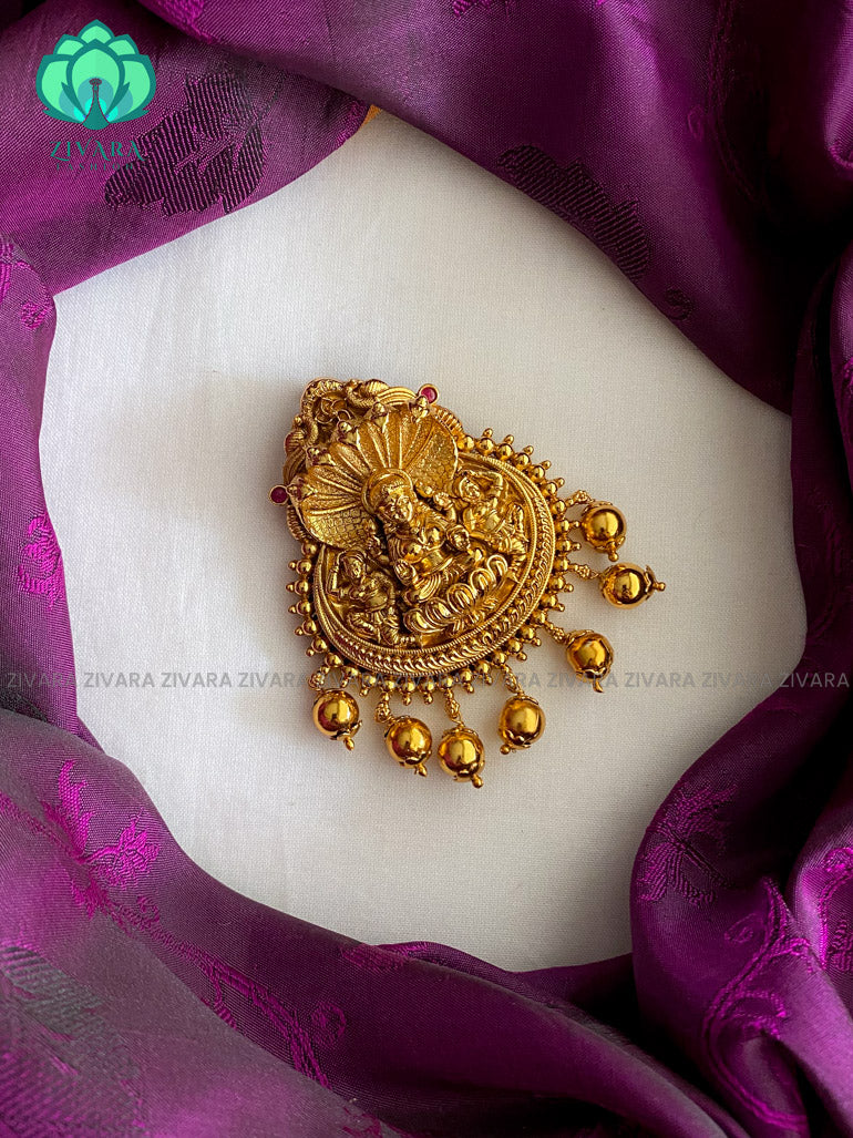 Cute temple pendant without earrings- Zivara Fashion