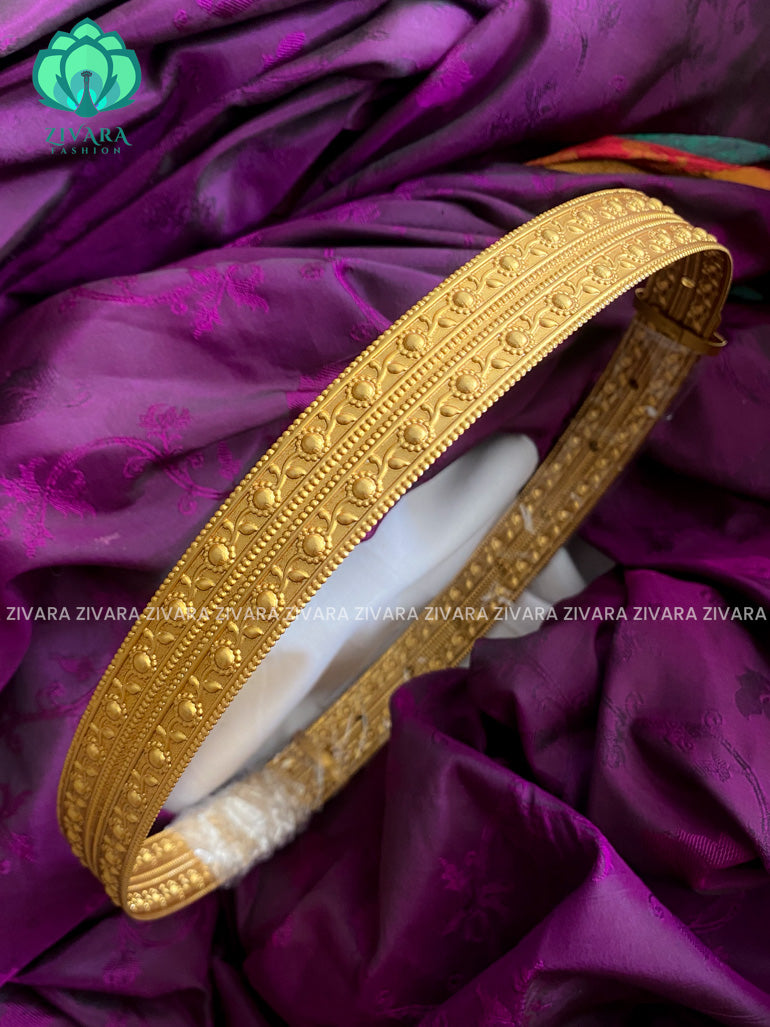 Simple budget friendly plain Matte finish hipbelt (29 to 39 inches )  - latest bridal collection