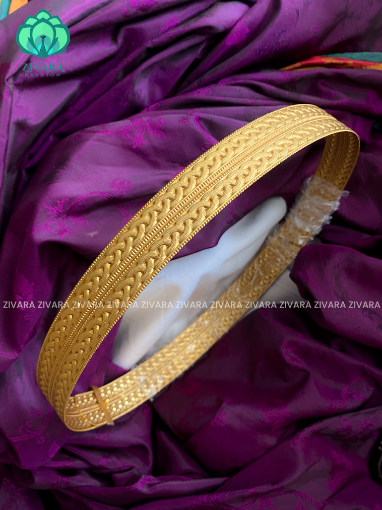 Simple budget friendly plain Matte finish hipbelt (29 to 39 inches )  - latest bridal collection