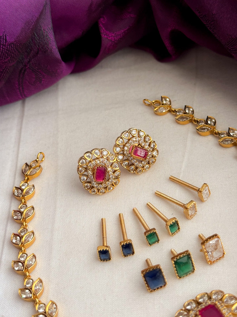Kids friendly Interchangable neckwear with interchangable earrings- latest jewellery collection