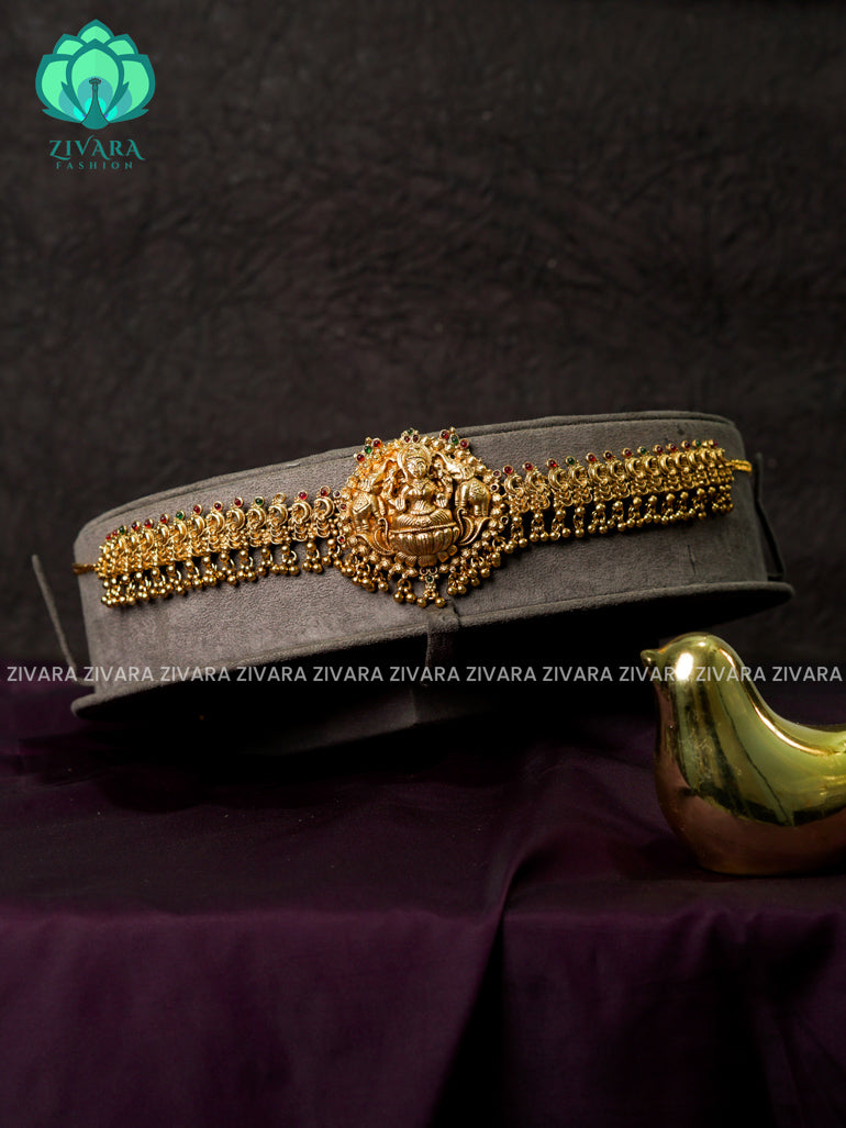NORMAL MATTE TEMPLE STYLE (10.5 INCHES ) Latest South indian budget friendly hipbelt collection- Zivara Fashion