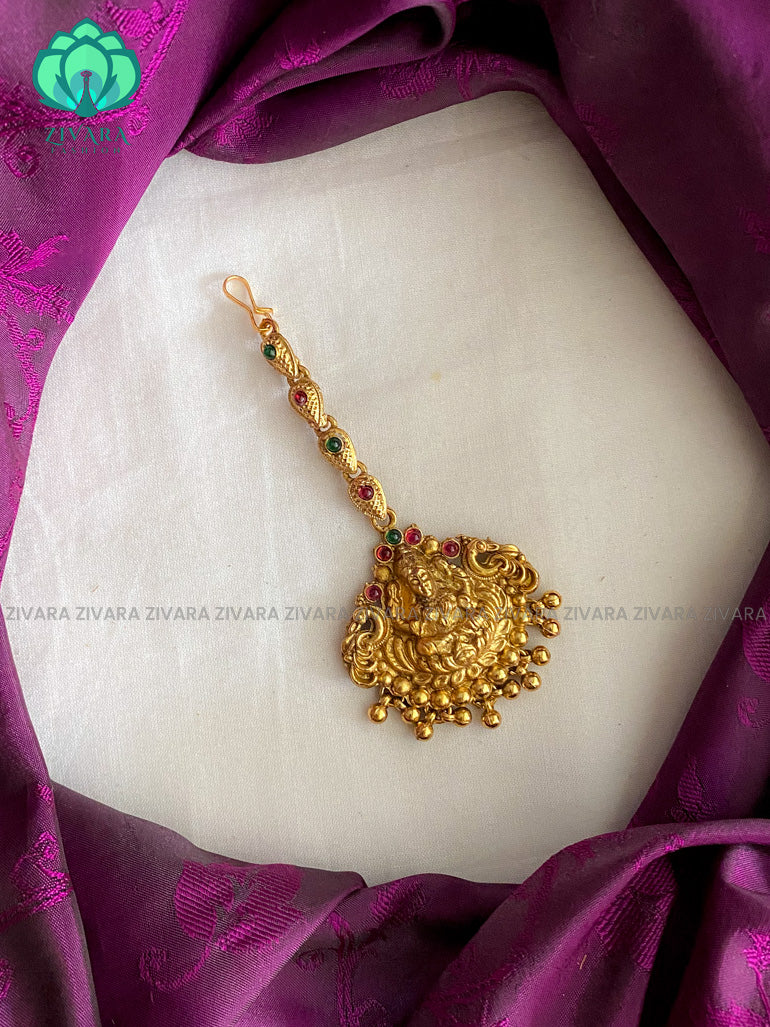 Normal matte bridal maangtikkas - chuttis -latest south indian jewellery collection
