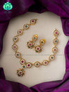 Elegant evil eye charm neckwear with earrings- Zivara Fashion