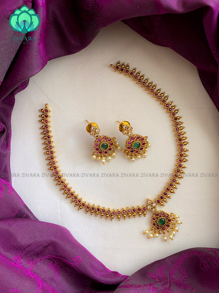 Pearl & Coral Necklace – Lagu Bandhu