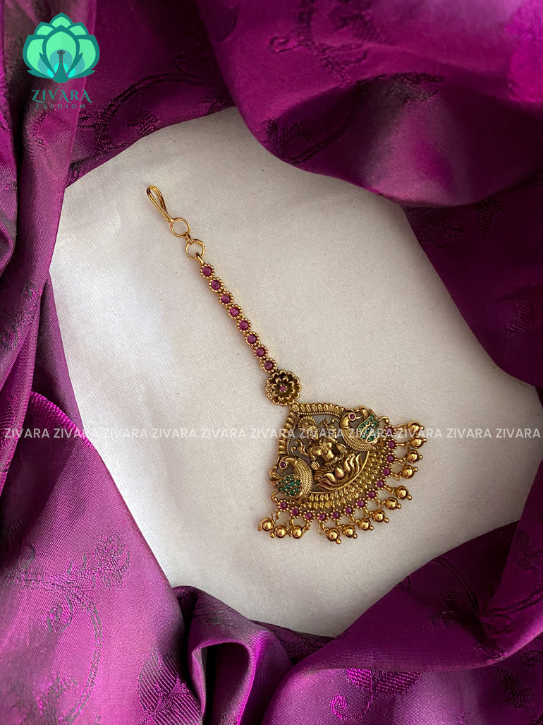 Premium matte bridal maangtikkas - chuttis -latest south indian jewellery collection