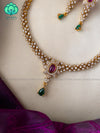 Ad motif free kids friendly elegant neckwear with earrings - latest jewellery designs- Zivara Fashion