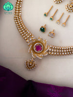 Interchangable  neckwear with interchangable earrings- latest jewellery collection