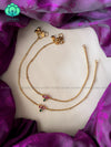 Trending real kemp occasional wear lotus anklet 10 inches  - latest trending jewellery collection
