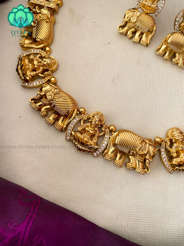 Cute and hotselling elephant Neckwear with earrings- Zivara Fashion