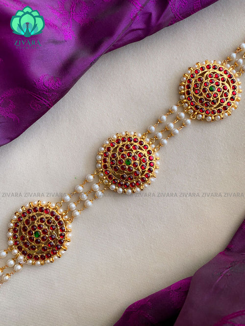 Lakshitha hipbelt - Premium quality bharathanatyam kemp collection-south indian jewellery