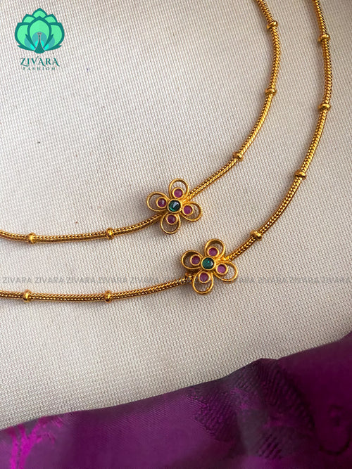 Trending occasional wear anklet 10 inches  - latest trending jewellery collection